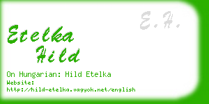 etelka hild business card